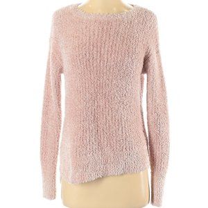 Ellen Tracy Downtown Glam Pink Dusk Fuzzy Sweater